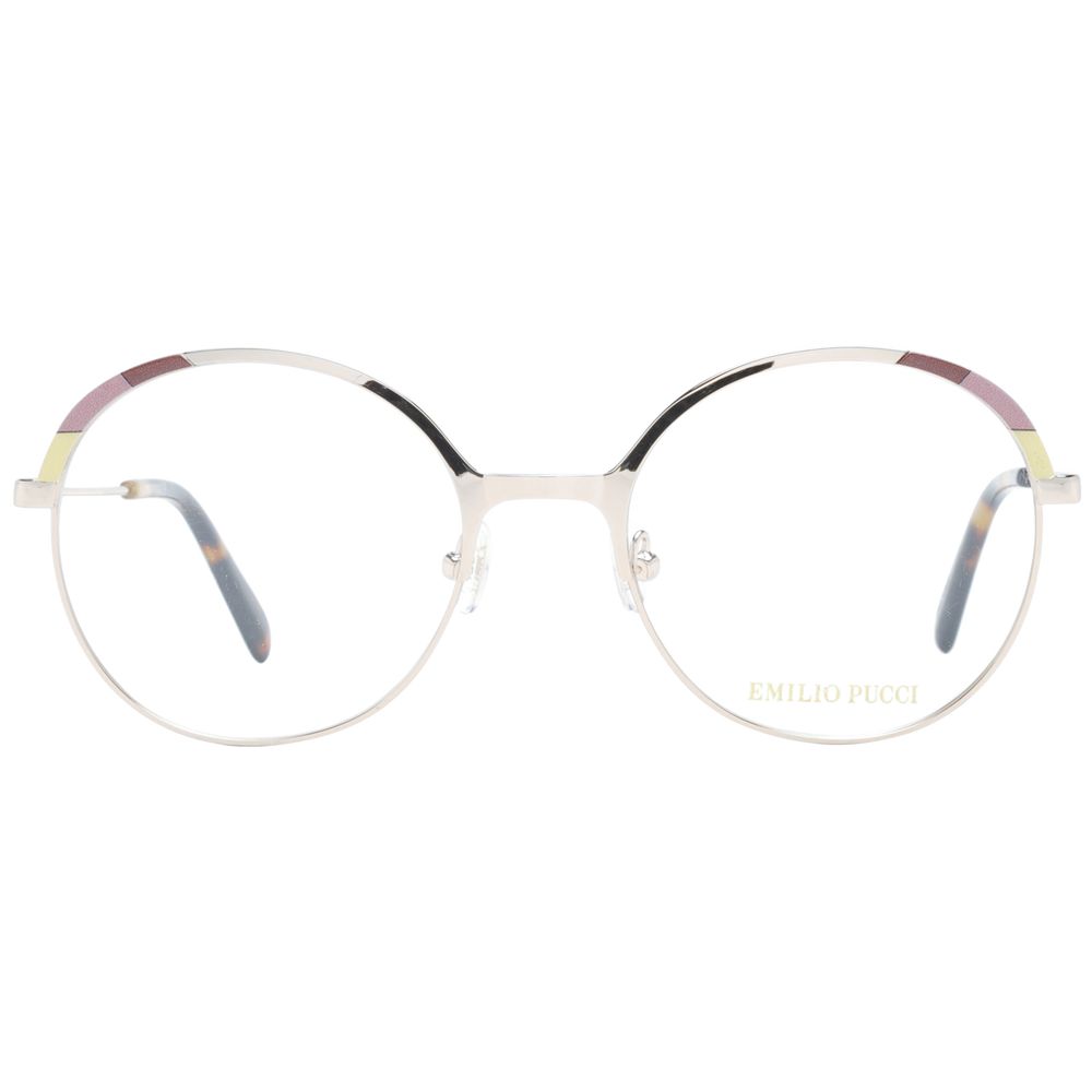Emilio Pucci Goldene Metallbrille (Gestell)