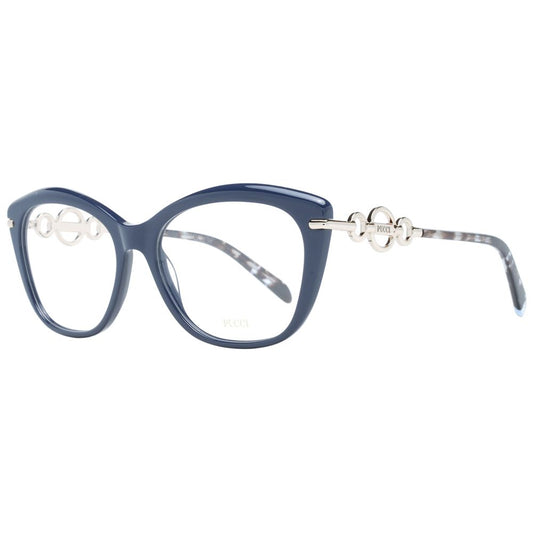 Emilio Pucci Blaue Kunststoff-Brille (Rahmen)