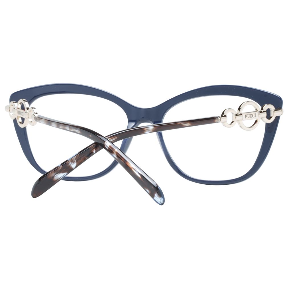 Emilio Pucci Blaue Kunststoff-Brille (Rahmen)