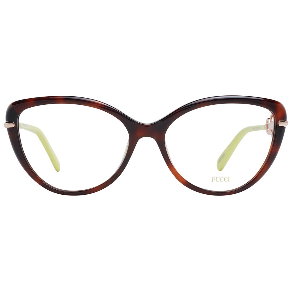 Emilio Pucci Braune Kunststoff-Brille (Fassung)