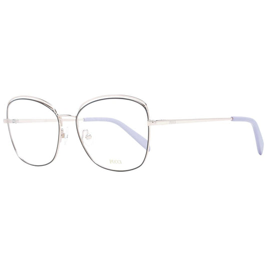 Emilio Pucci Elegante schwarze Metallbrille (Fassung)