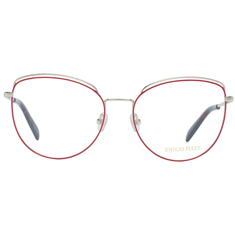 Emilio Pucci Rote Metallbrille (Gestell)