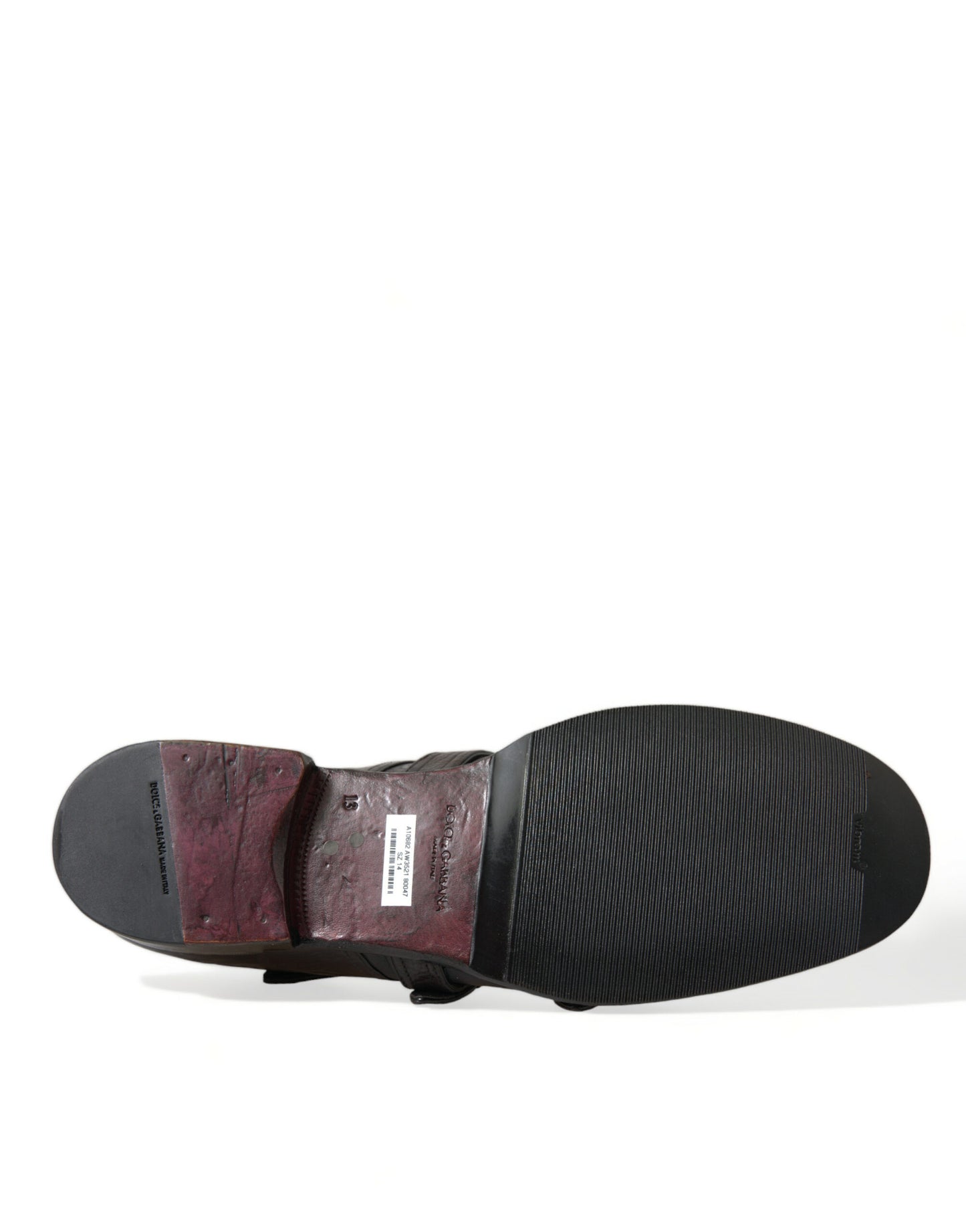 Dolce & Gabbana Braune Lederriemen-Schuhe für formelle Anlässe