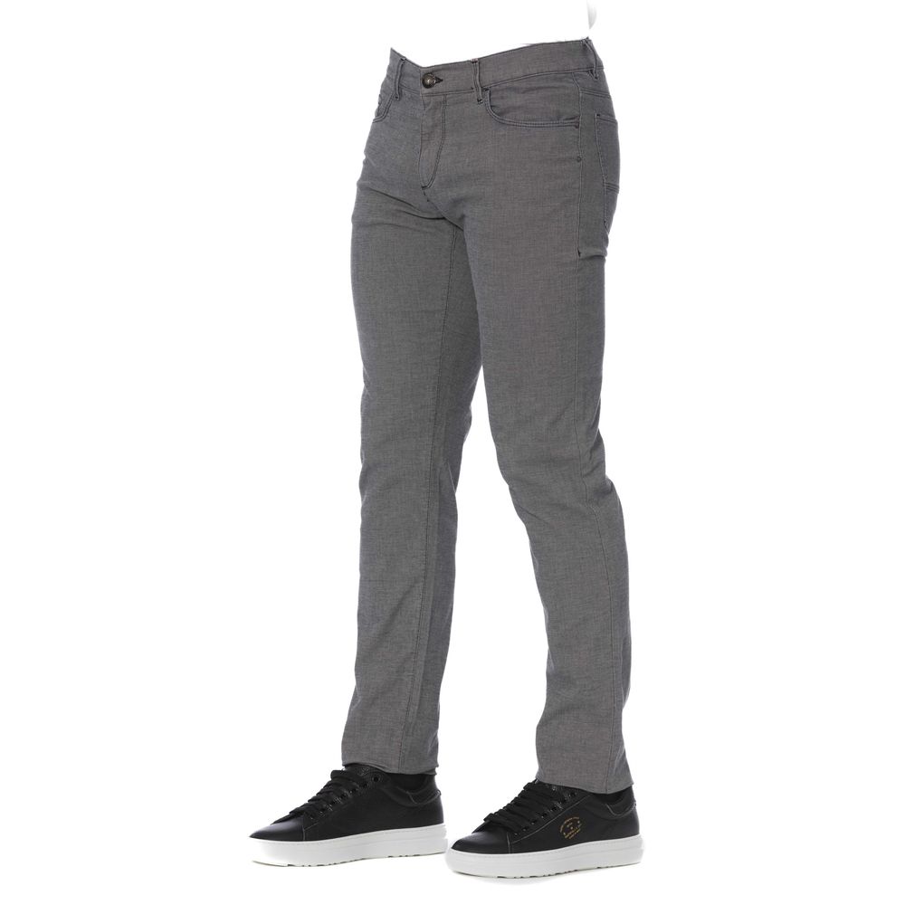 Trussardi Jeans Graue Baumwolle Herrenhosen