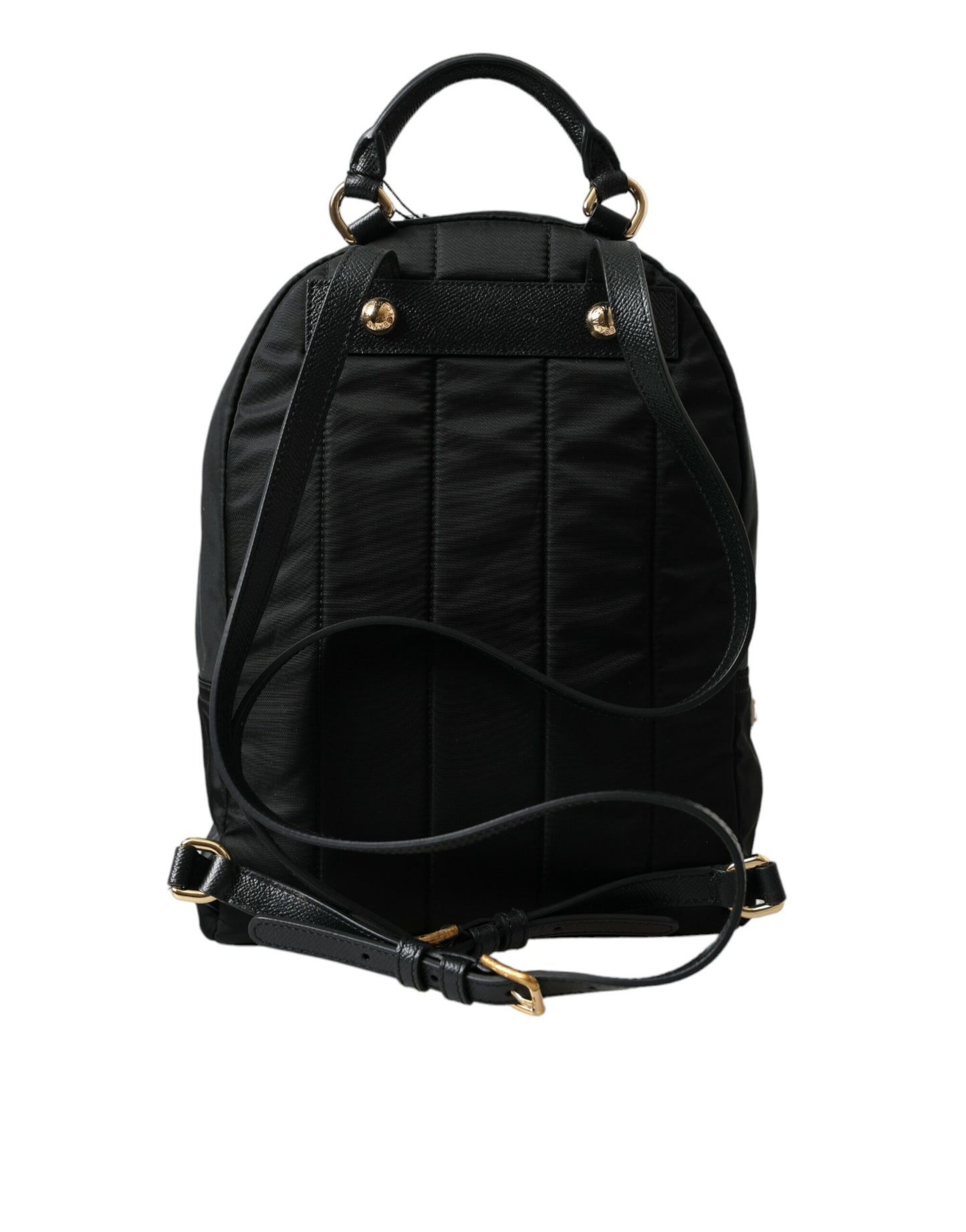 Dolce & Gabbana Schwarzer #DGFAMILY Verschönerter Rucksack VULCANO Tasche