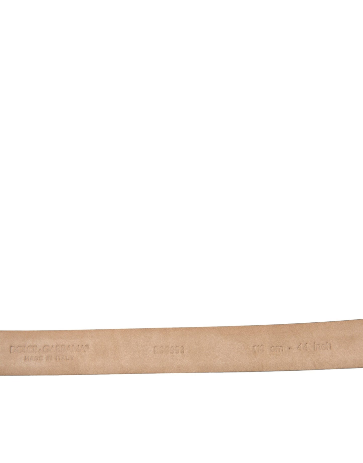 Dolce & Gabbana Dunkelbrauner Ledergürtel mit silberner Metallschnalle