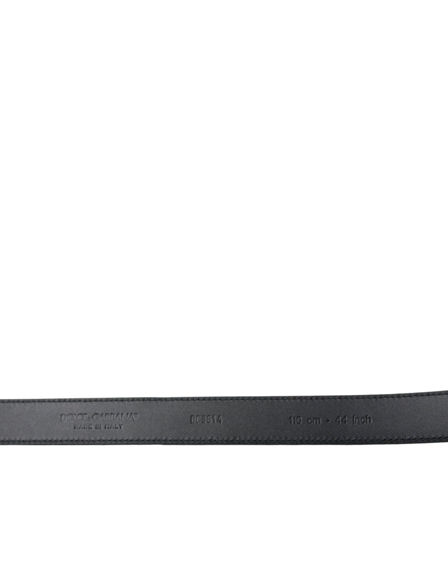 Dolce & Gabbana Schwarzer Wildledergürtel mit goldener Metallschnalle