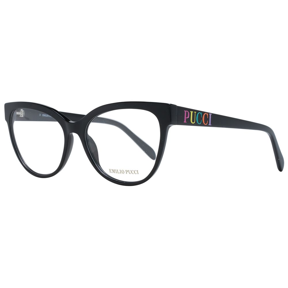 Emilio Pucci Schwarze Kunststoff-Brille (Rahmen)
