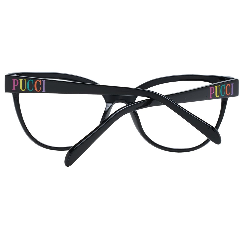 Emilio Pucci Schwarze Kunststoff-Brille (Rahmen)