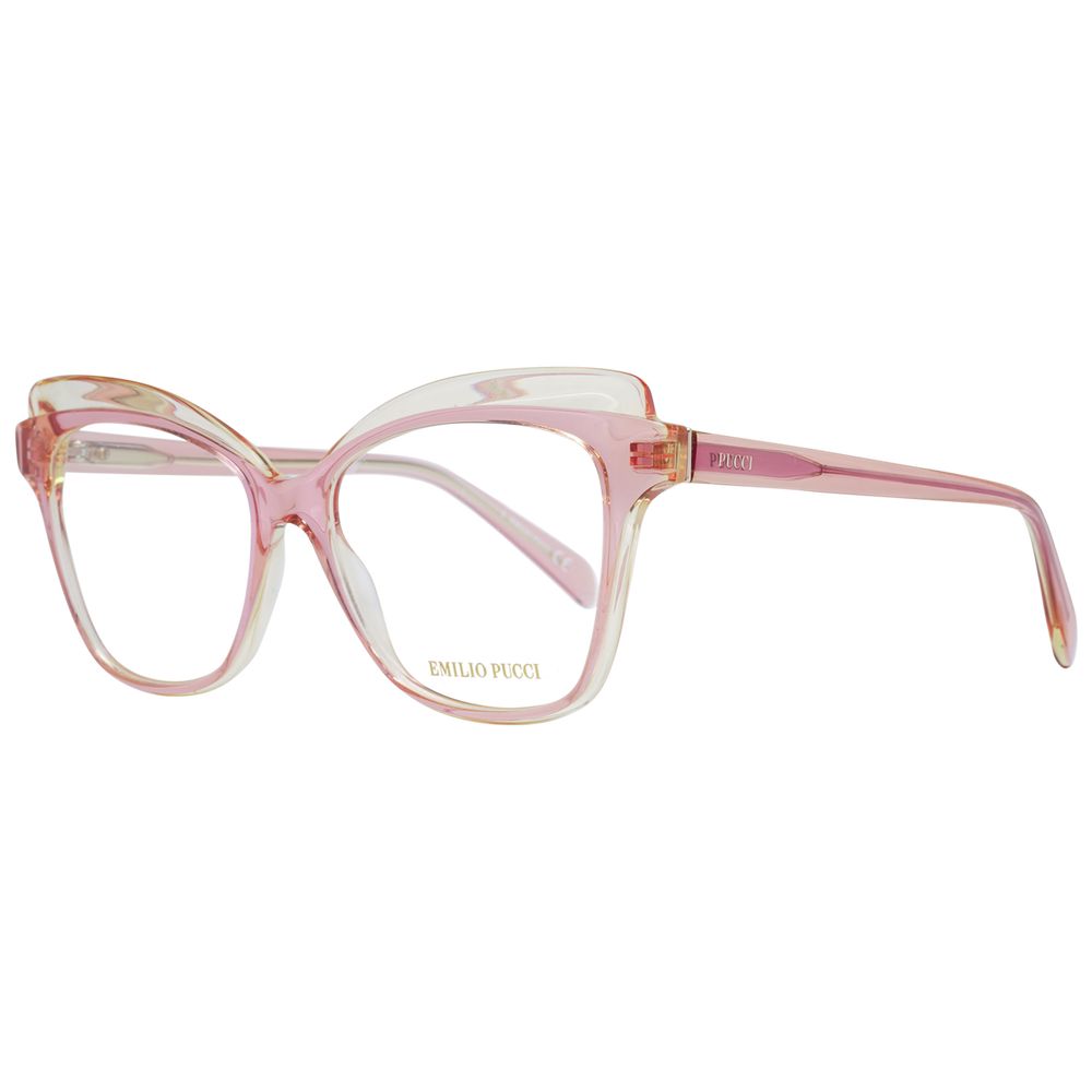 Emilio Pucci Rosafarbene Kunststoffbrille (Fassung)