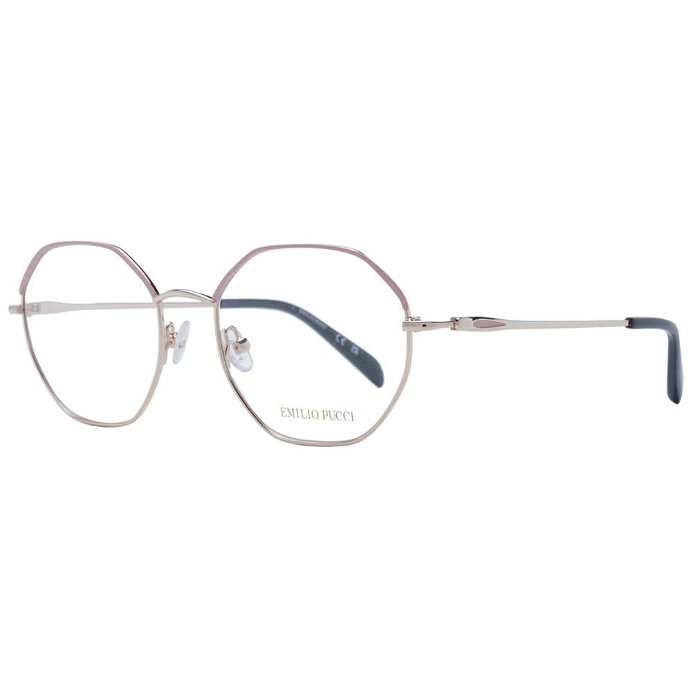 Emilio Pucci Rosafarbene Metallbrille (Fassung)