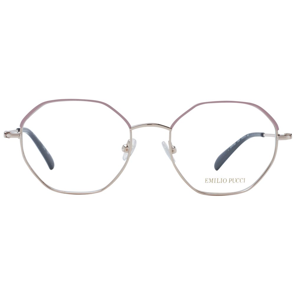 Emilio Pucci Rosafarbene Metallbrille (Fassung)
