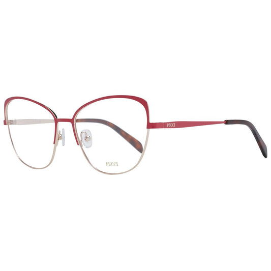 Emilio Pucci Rote Metallbrille (Fassung)