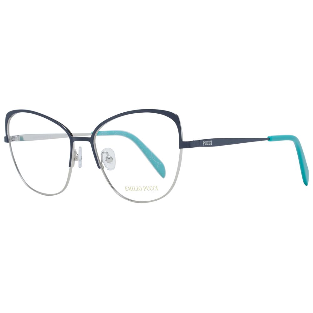 Emilio Pucci Blaue Metallbrille (Rahmen)