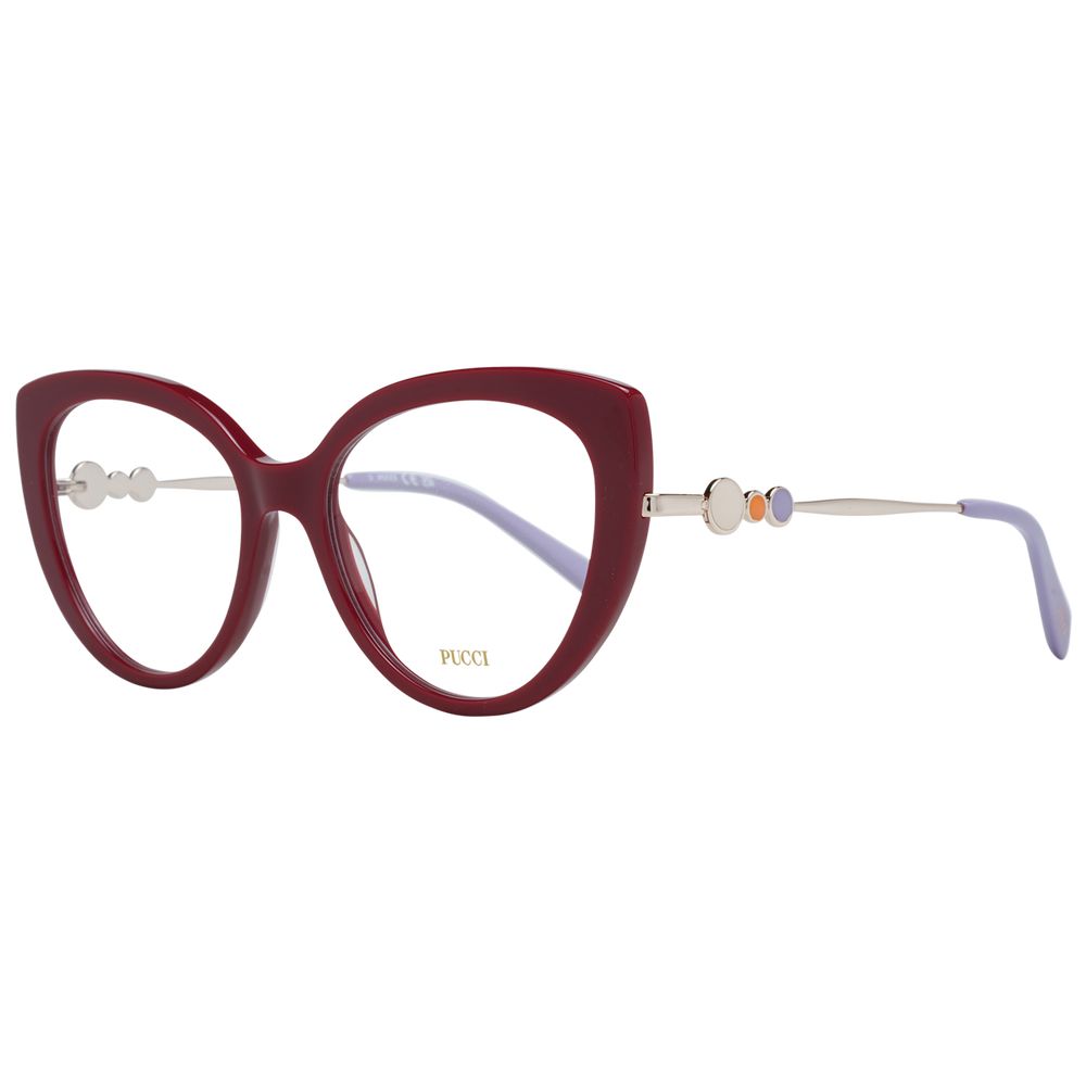 Emilio Pucci Rote Kunststoff-Brille (Rahmen)