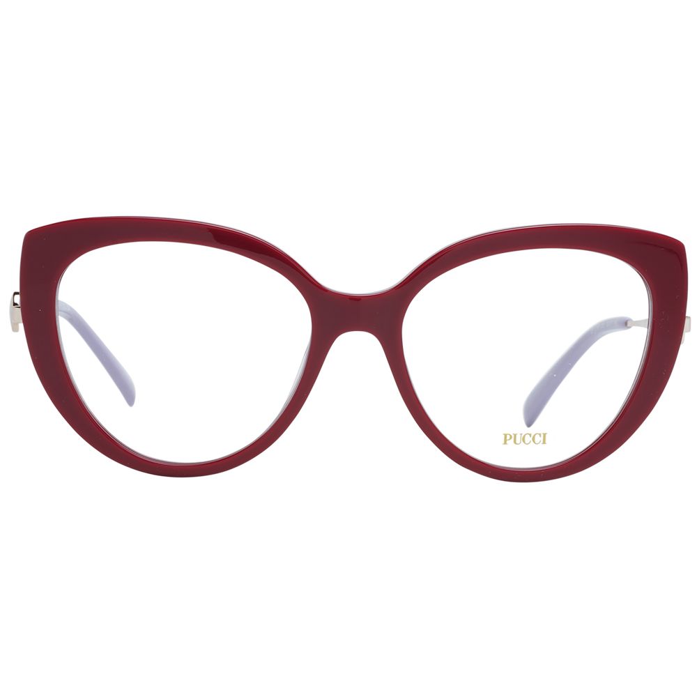 Emilio Pucci Rote Kunststoff-Brille (Rahmen)