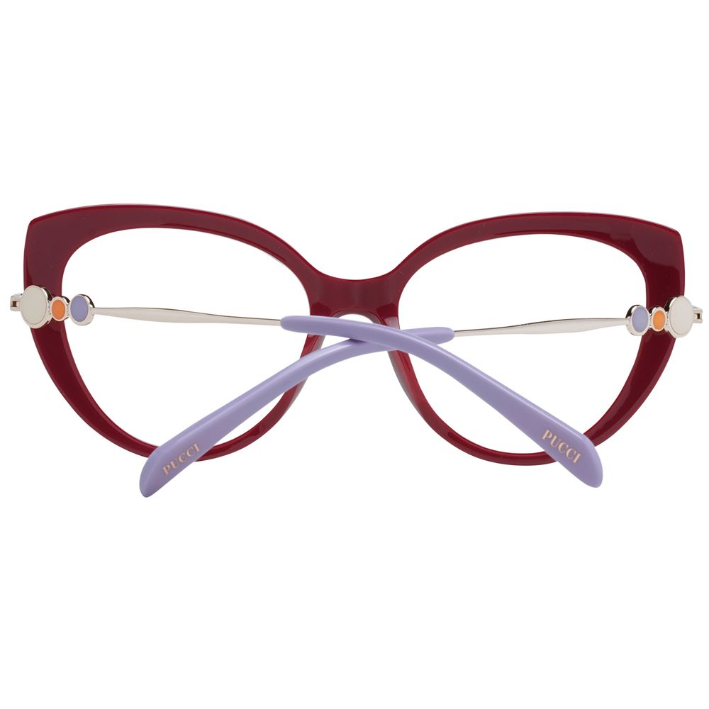 Emilio Pucci Rote Kunststoff-Brille (Rahmen)
