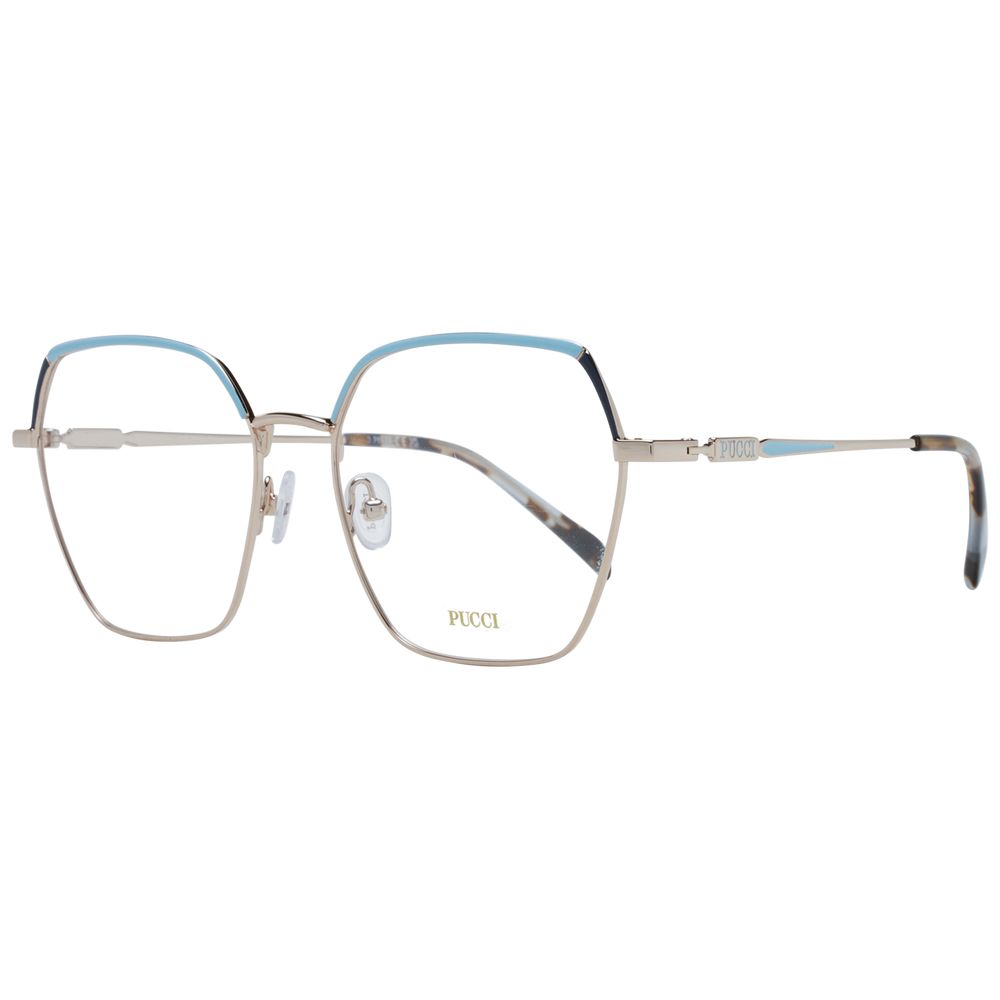 Emilio Pucci Goldene Metallbrille (Fassung)