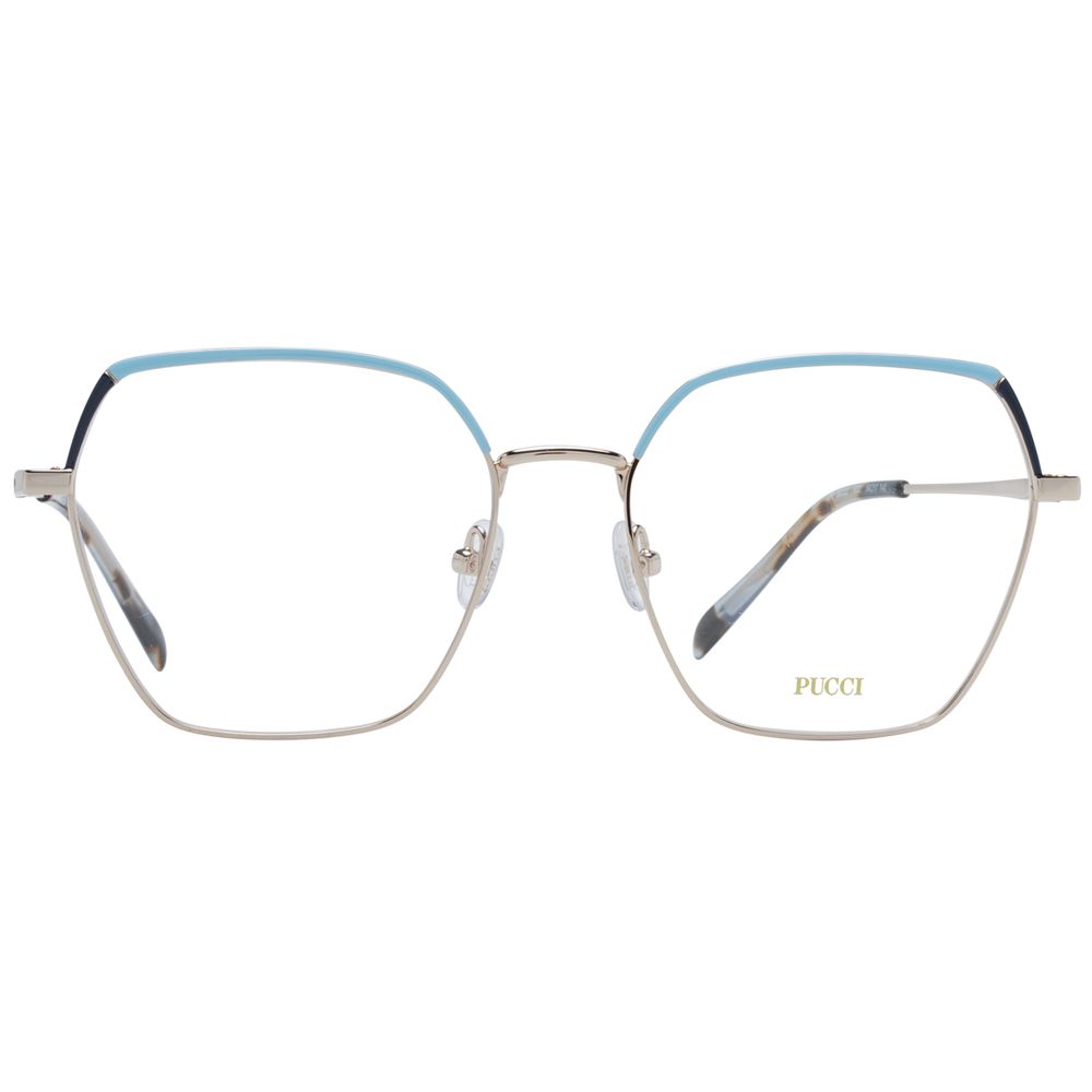 Emilio Pucci Goldene Metallbrille (Fassung)