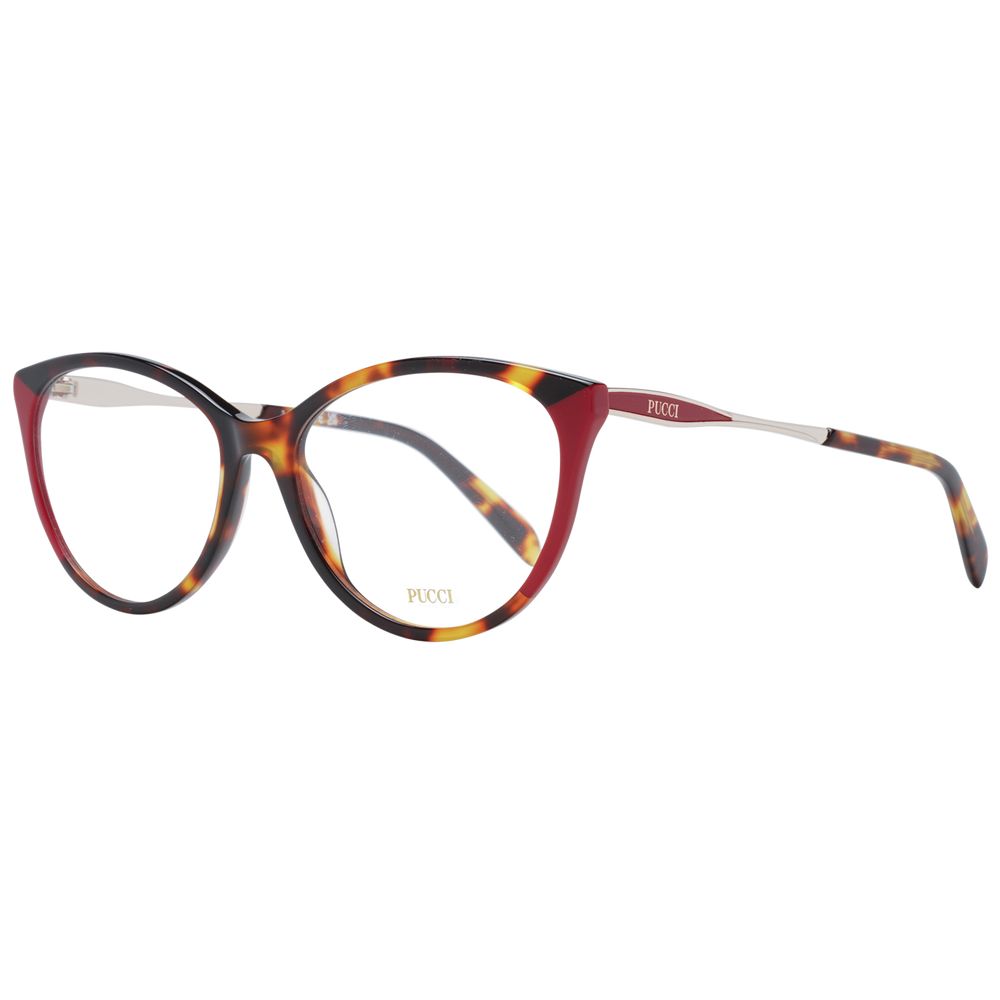 Emilio Pucci Rote Kunststoff-Brille (Rahmen)