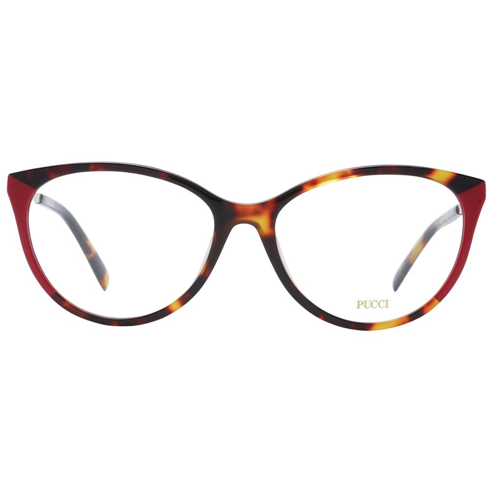 Emilio Pucci Rote Kunststoff-Brille (Rahmen)