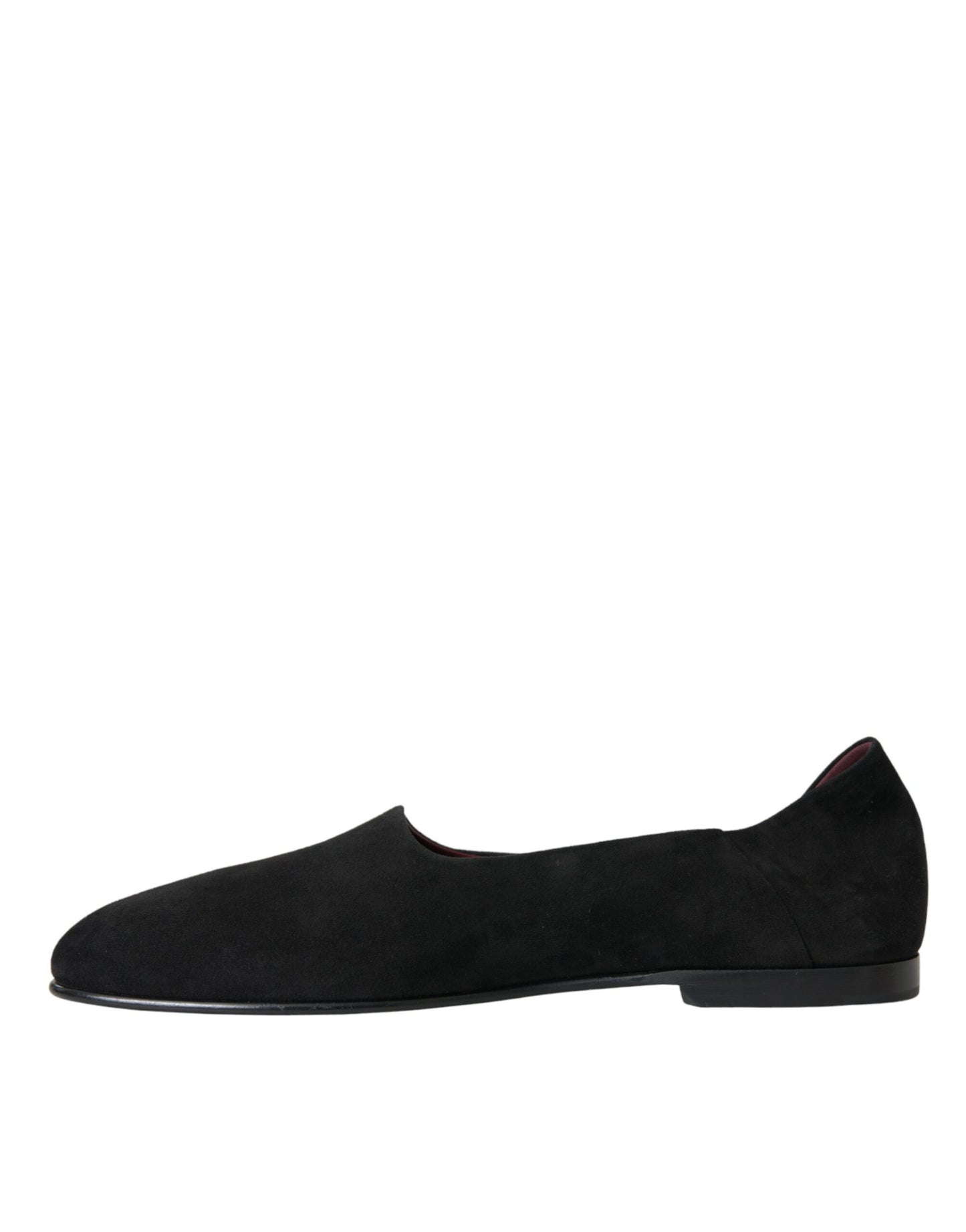 Dolce & Gabbana Schwarz Wildleder Loafers Formal Kleid Slip On Schuhe