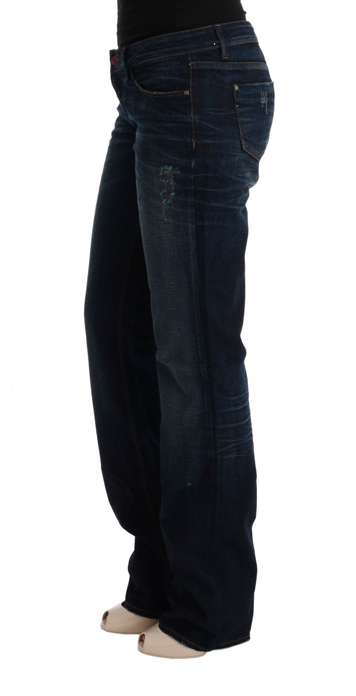 Costume National Blaue Denim-Jeans aus Baumwolle mit normaler Passform