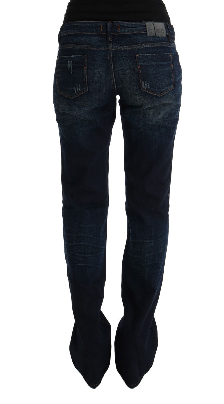 Costume National Blaue Denim-Jeans aus Baumwolle mit normaler Passform
