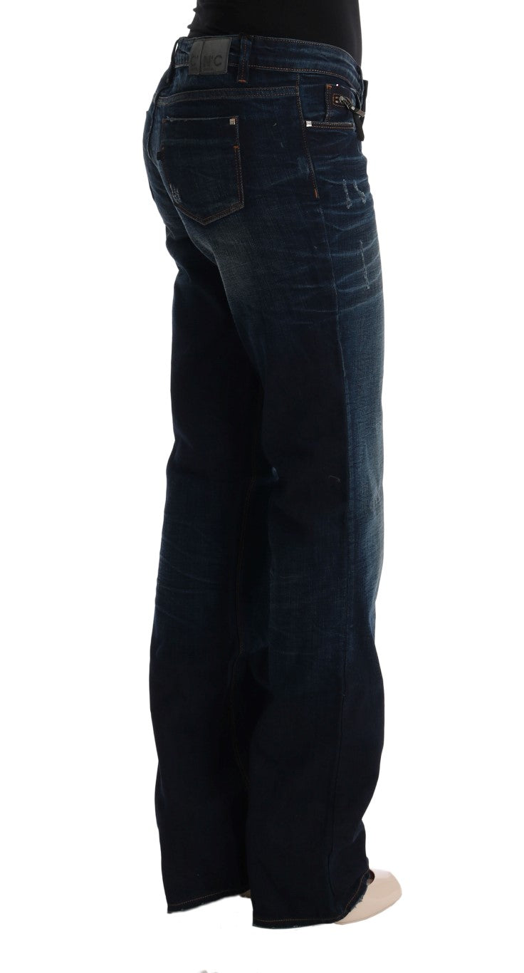 Costume National Blaue Denim-Jeans aus Baumwolle mit normaler Passform
