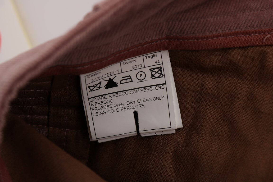 Ermanno Scervino Gekürzte Freizeithose aus rosa Samt