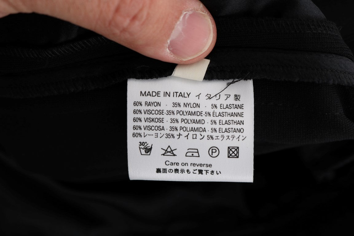 Ermanno Scervino Schwarze Viskose Flare Bootcut-Hose