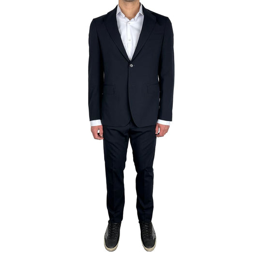 Aquascutum Herrenanzug aus blauer Wolle