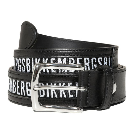Bikkembergs Schwarzer Kalbsledergürtel für Männer