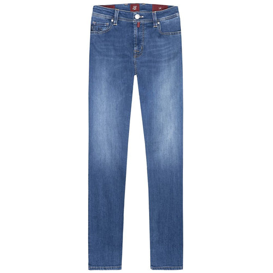 Tramarossa Blaue Baumwolle Herrenjeans
