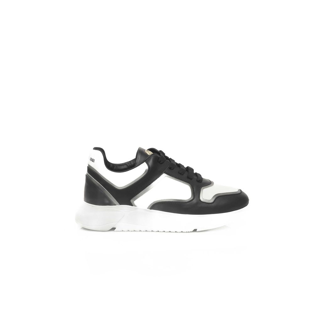 Cerruti 1881 Schwarzes Rindsleder Damen Sneaker