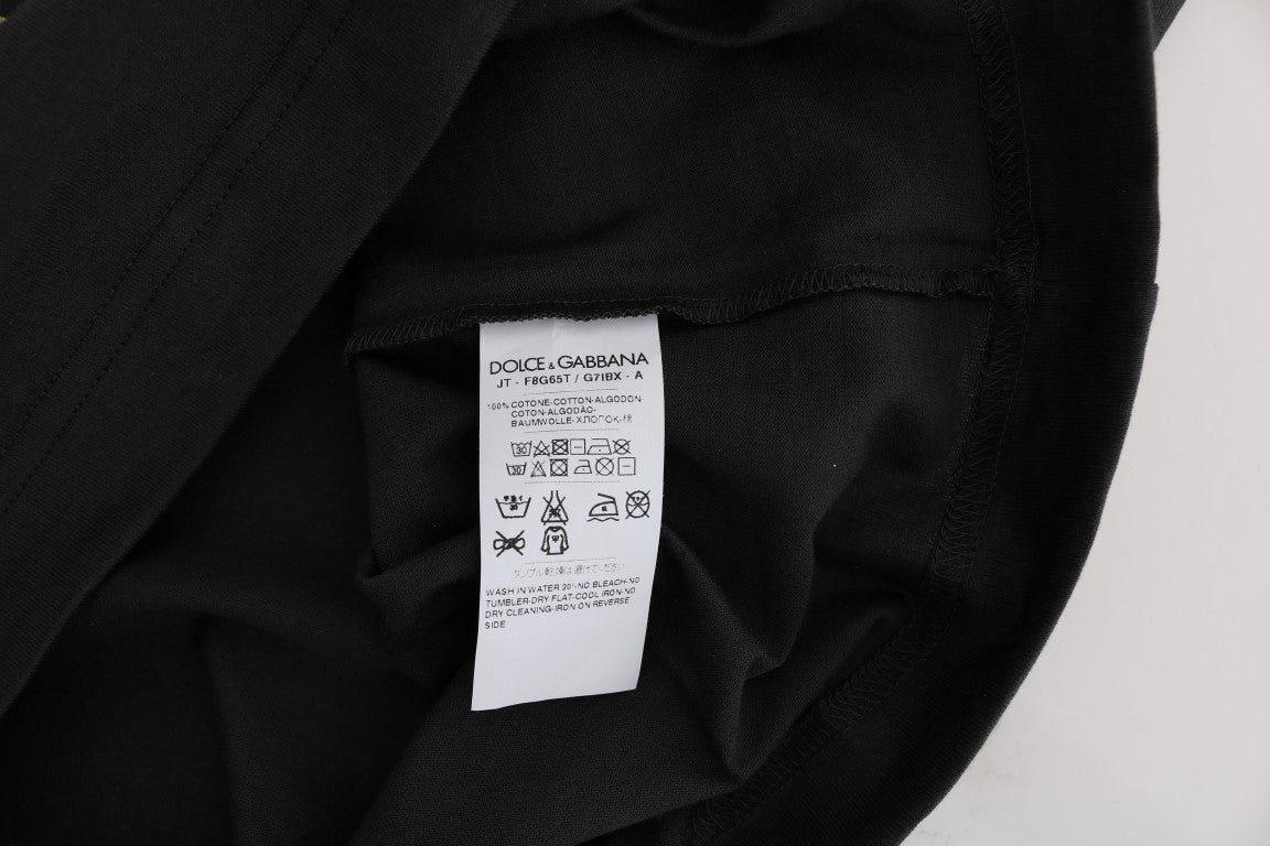 Dolce & Gabbana Graues Baumwolle 2017 Motiv T-Shirt