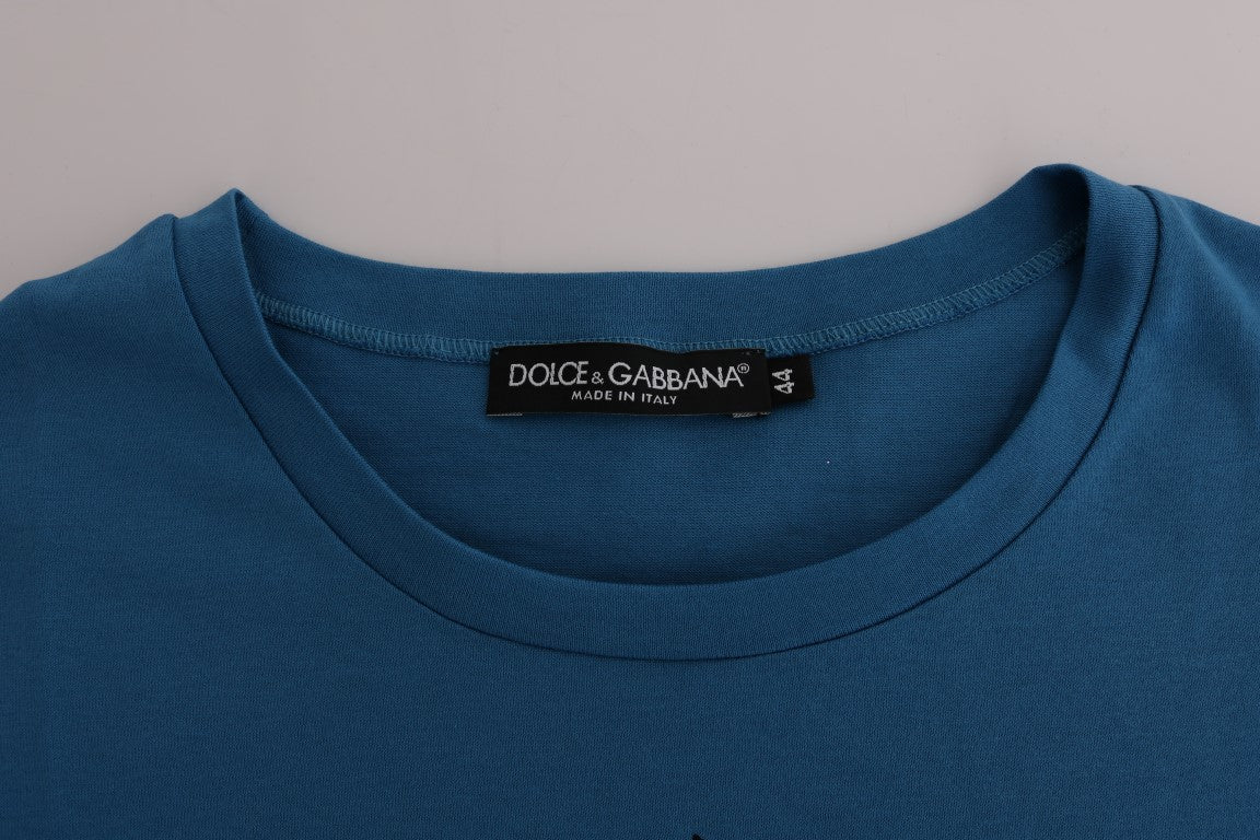 Dolce & Gabbana Blau Baumwolle 2017 Motiv T-Shirt