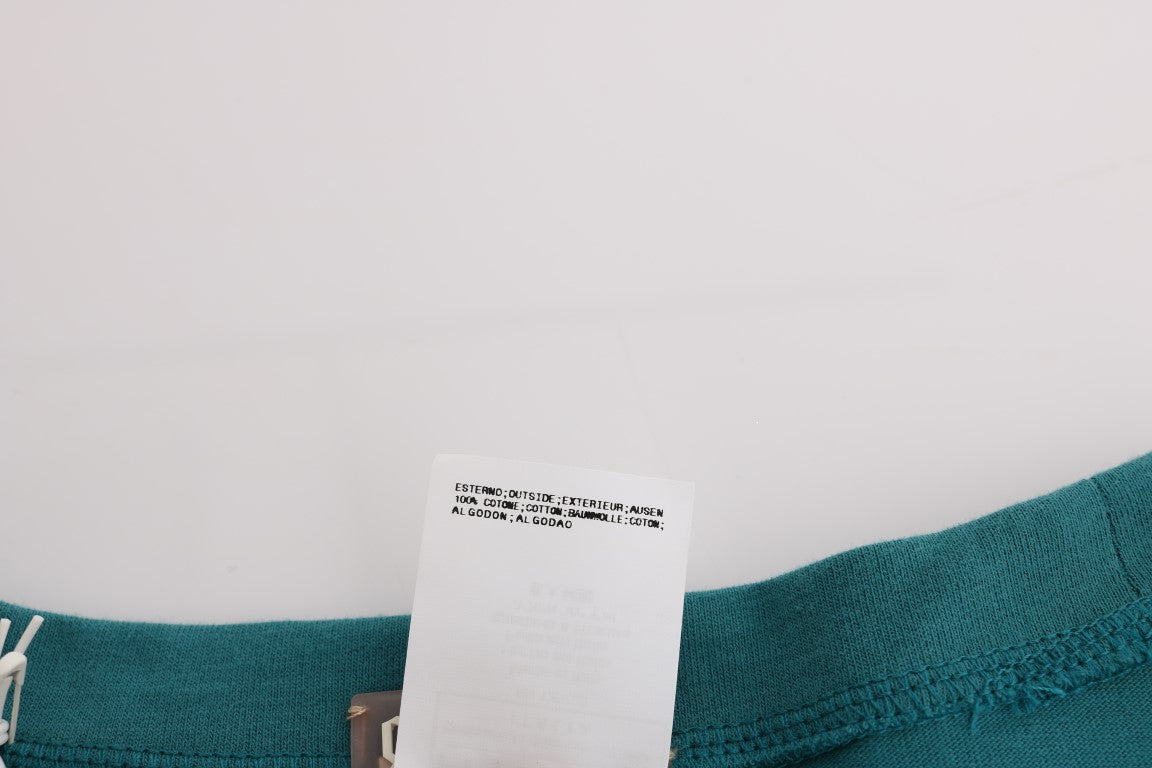 John Galliano Grüner Pullover aus Baumwolle in Übergröße