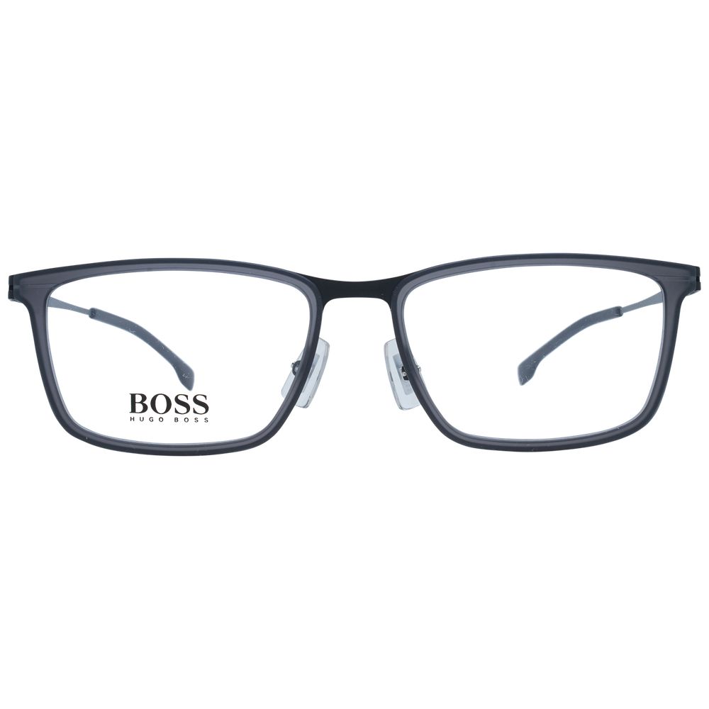 Hugo Boss Graue Edelstahl-Brille (Rahmen)