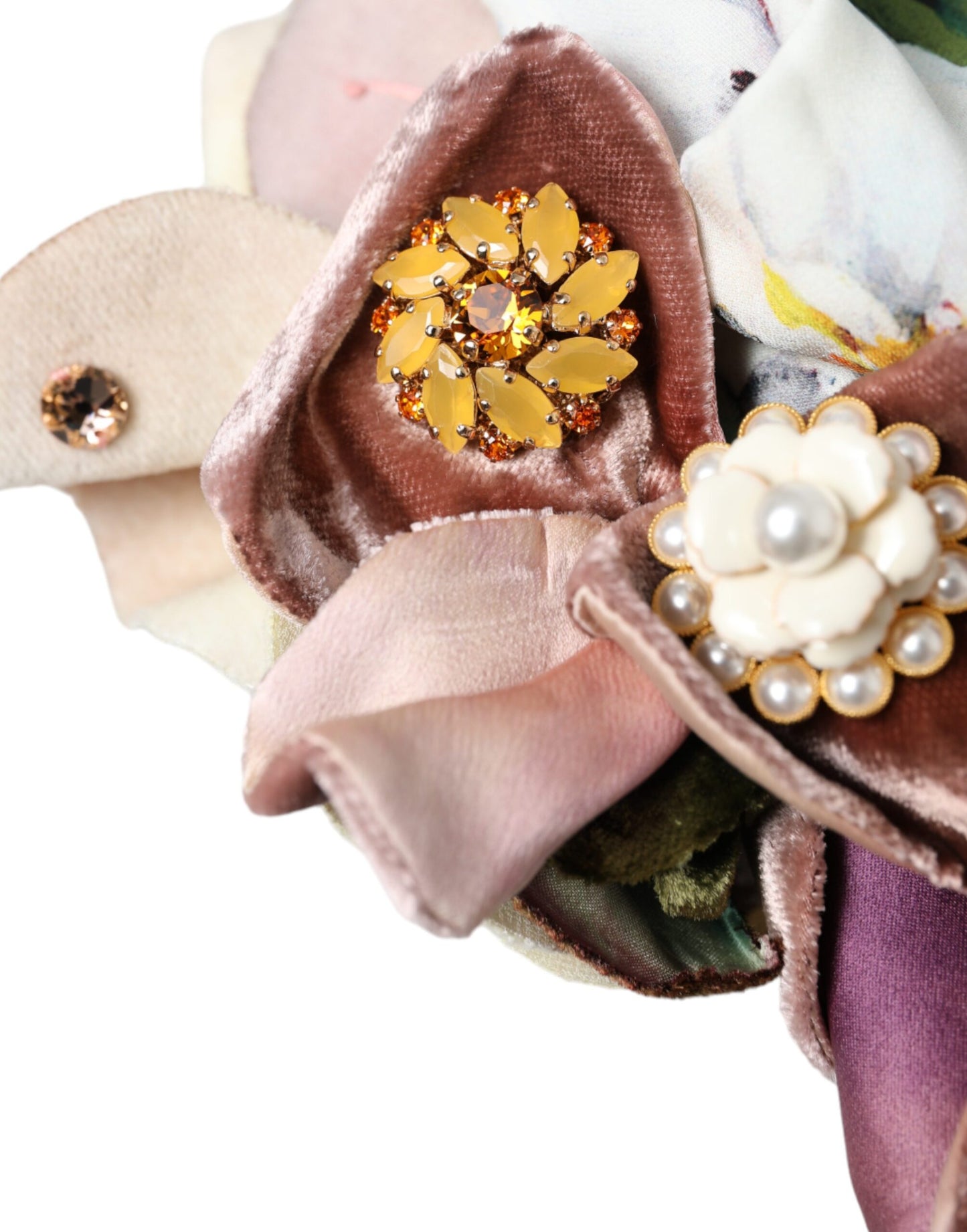 Dolce & Gabbana Blauer Blumenmotiv-Turban Kopfbedeckung Frauen