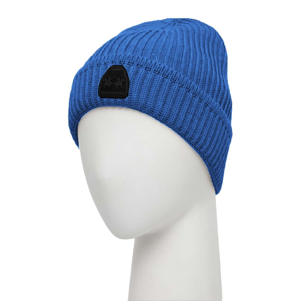 La Martina Blau Acryl Männer Beanie