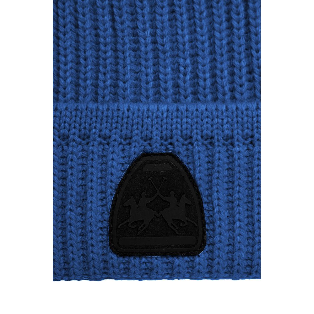 La Martina Blau Acryl Männer Beanie