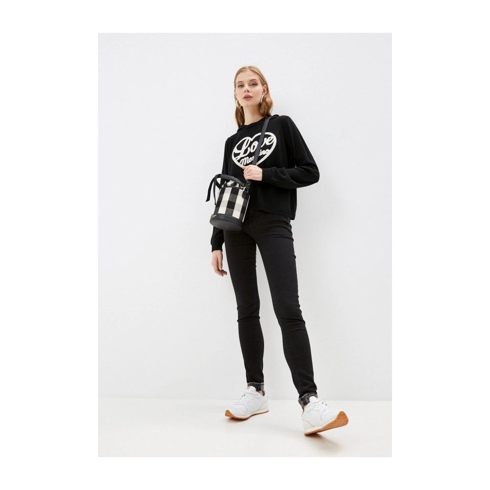 Love Moschino Schwarze Damenjeans aus Baumwolle