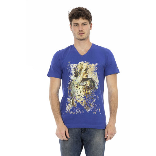 Trussardi Action "Blaues Baumwoll-T-Shirt für Herren"