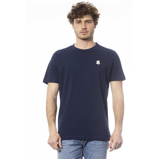 Invicta Blau Baumwolle Männer T-Shirt