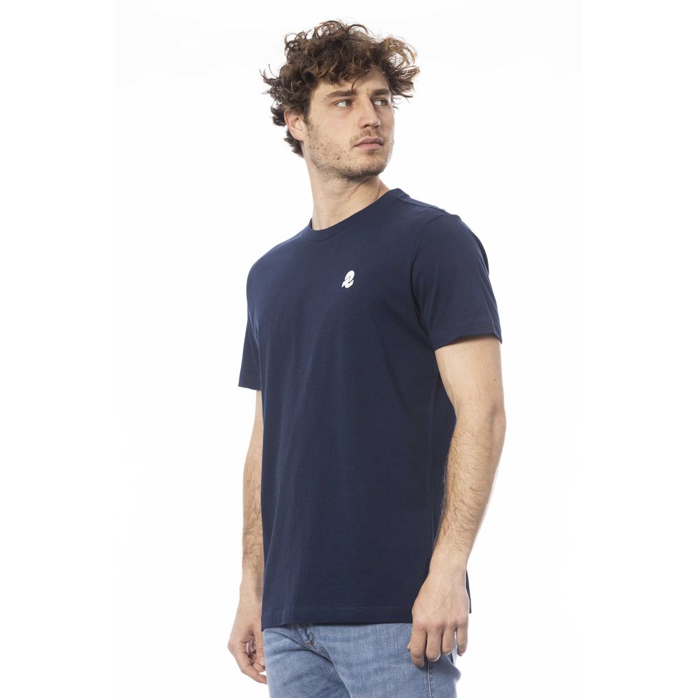 Invicta Blau Baumwolle Männer T-Shirt