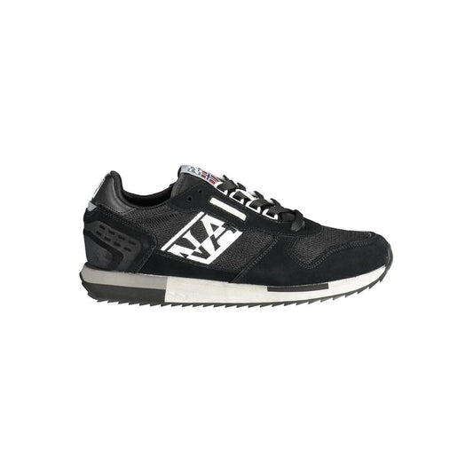 Napapijri Schwarzes Leder Herren Sneaker