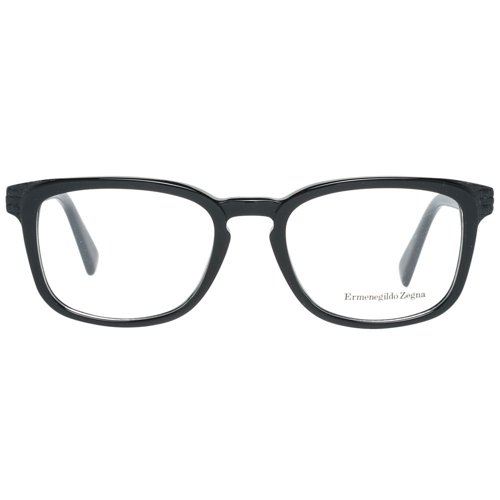 Ermenegildo Zegna Schwarze Kunststoff-Brille (Rahmen)