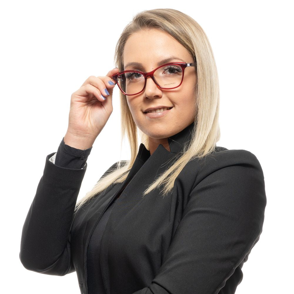 Emilio Pucci Rote Kunststoffbrille (Rahmen)