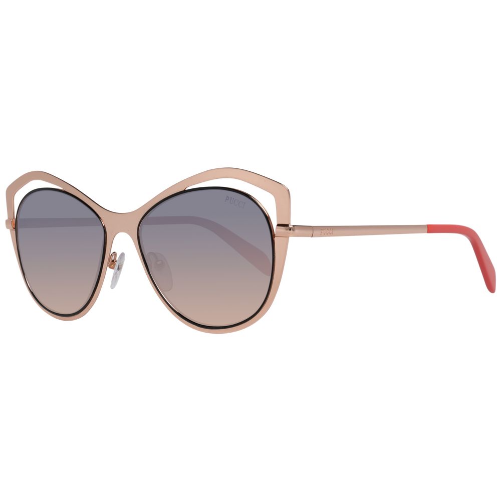 Emilio Pucci Sonnenbrille aus Roségold-Metall